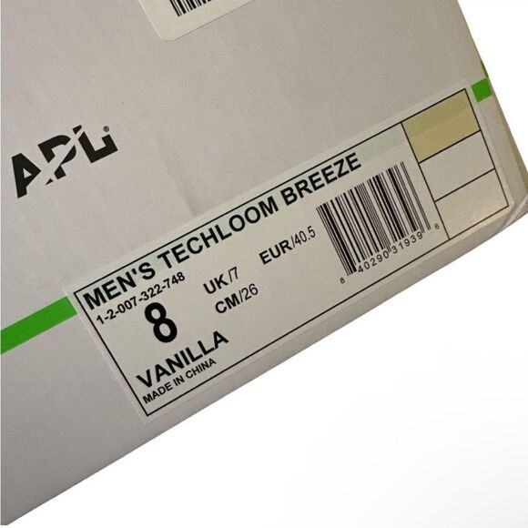 APL Men's Cream Vanilla Athletic Techloom Breeze Sneakers NWT - Picture 8 of 9
